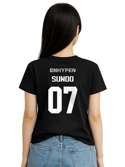 Polera Enhypen  Nombres Oversize K-pop Idol - Grafimax 9