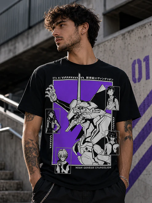 Polera Neon Genesis Evangelion Eva 01 Anime Grafimax 1