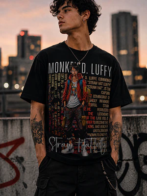 Polera One Piece Monkey D. Luffy Estilo Grafico Anime Grafimax