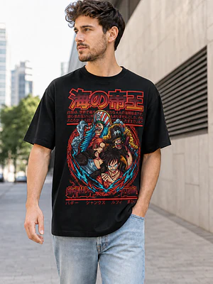 Polera One Piece Luffy y amigos Anime Grafimax