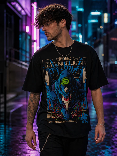 Polera Neon Genesis Evangelion EVA 02 Anime Grafimax 1