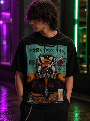Polera Evangelion Unit 01 Diseño Clásico Anime Grafimax