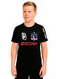 Camiseta Colo Colo Niño Fútbol Personalizada Dryfit Negro con rojo -Grafimax - Miniatura 1