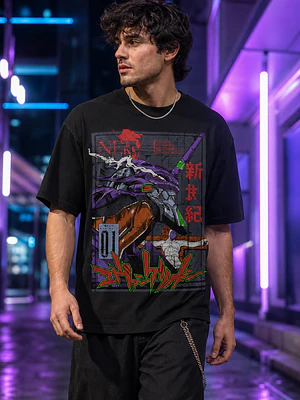 Polera Evangelion Unidad 01 Anime Grafimax