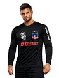 Camiseta manga larga Colo Colo Niño Fútbol Personalizada Dryfit Negro con rojo -Grafimax-  - Miniatura 1