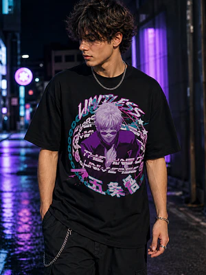 Polera Jujutsu Kaisen Gojo Satoru Estilo Streetwear Grafimax