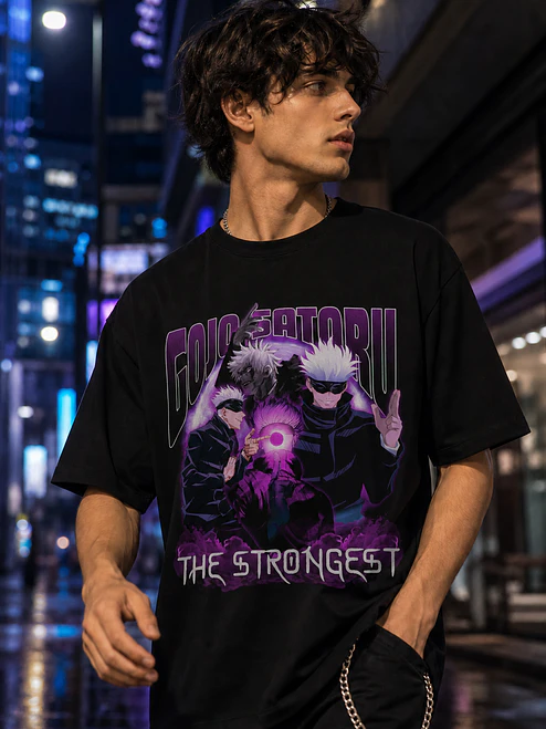 Polera Jujutsu Kaisen Gojo Satoru The Strongest Anime Grafimax 1