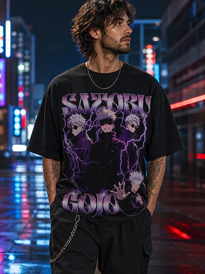 Polera Jujutsu Kaisen Gojo Mightiest Sorcerer Anime Grafimax