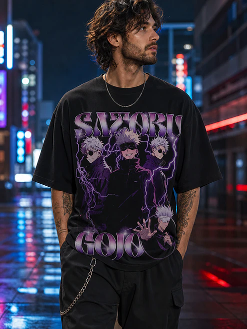 Polera Jujutsu Kaisen Gojo Mightiest Sorcerer Anime Grafimax 1