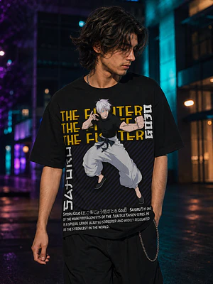 Polera Jujutsu Kaisen Gojo Satoru The Fighter Anime Grafimax