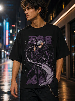 Polera Jujutsu Kaisen Gojo Satoru Manga Finger Anime Grafimax