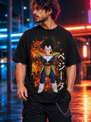 Polera Dragon Ball Vegeta Fuerza Total Anime Grafimax