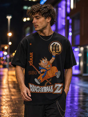Polera Dragon Ball Goku al ataque Anime Grafimax