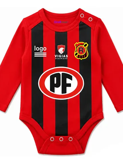 Body Pilucho Bebé Ranger De Talca Fútbol Algodón Grafimax Rojo 1