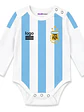 Body Pilucho Bebé Camiseta Argentina Algodón Grafimax - Miniatura 1