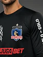 Camiseta Colo Colo Dry Fit Personalizada Manga Larga Negra Grafimax - Miniatura 2