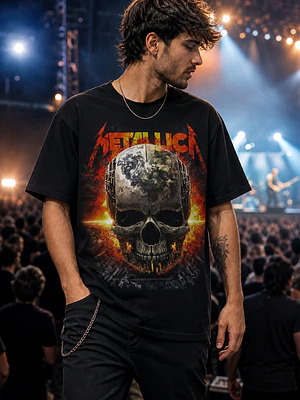 Polera Metallica calavera 10 Thrash Metal Grafimax