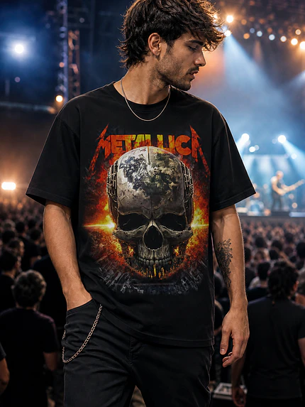 Polera Metallica calavera 10 Thrash Metal Grafimax 1