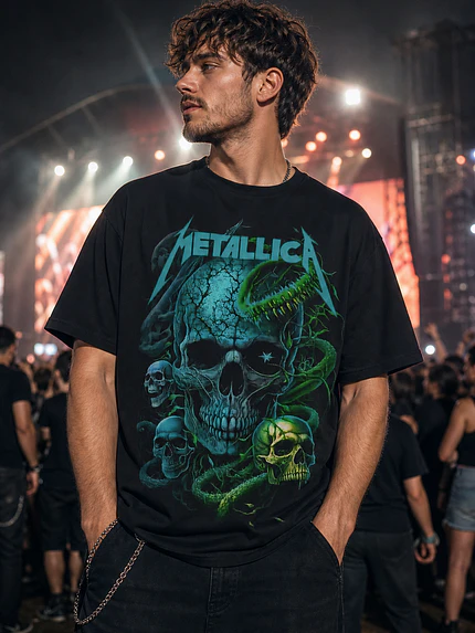 Polera Metallica calavera 11 Thrash Metal Grafimax 1