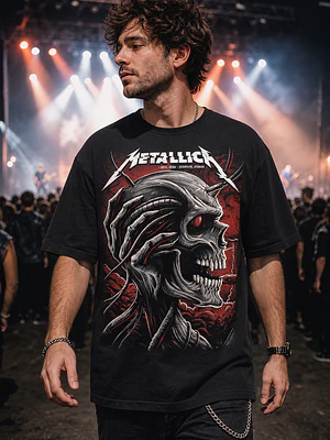 Polera Metallica calavera 13 Thrash Metal Grafimax