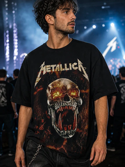 Polera Metallica calavera 4 Thrash Metal Grafimax 1