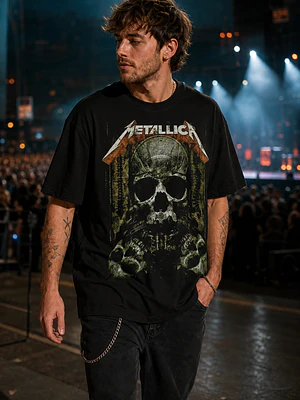 Polera Metallica calavera 5 Thrash Metal Grafimax
