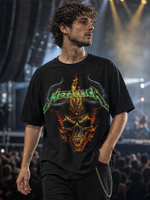 Polera Metallica calavera 6 Thrash Metal Grafimax