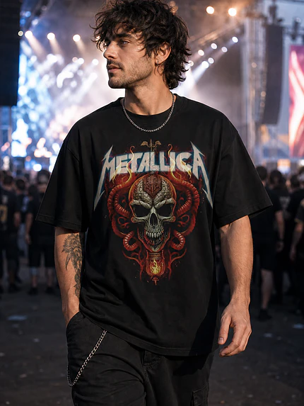 Polera Metallica Calavera 7 Thrash Metal Grafimax 1