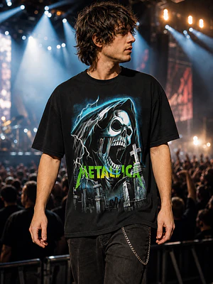 Polera Metallica calavera 8 Thrash Metal Grafimax