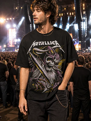 Polera Metallica calavera guerrero Thrash Metal Grafimax