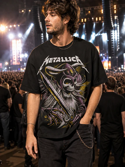 Polera Metallica calavera guerrero Thrash Metal Grafimax 1