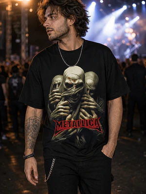 Polera Metallica figura encapuchada Thrash Metal Grafimax