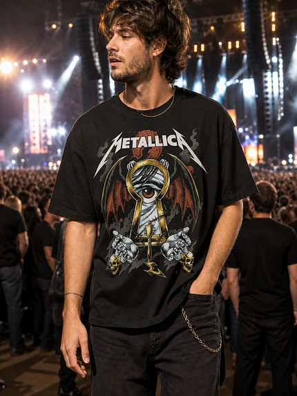 Polera Metallica ilustracion angel Thrash Metal Grafimax 1