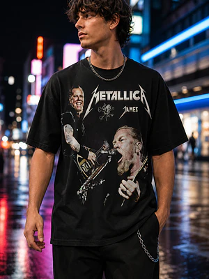 Polera Metallica James Hetfield 2 Thrash Metal Grafimax