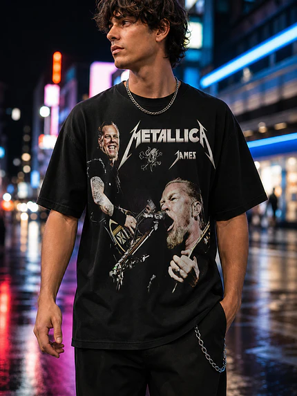 Polera Metallica James Hetfield 2 Thrash Metal Grafimax 1