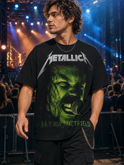 Polera Metallica James Hetfield Thrash Metal Grafimax 1