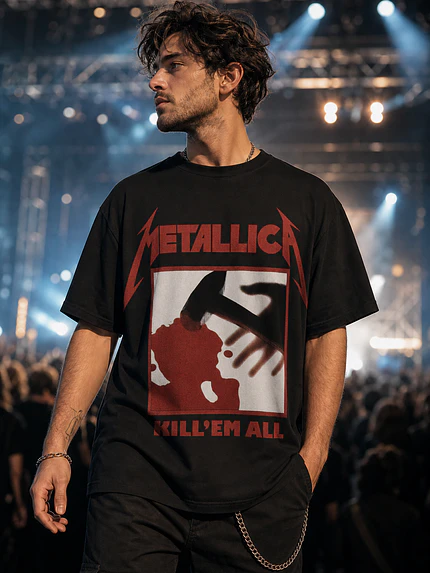 Polera Metallica Kill Em All Thrash Metal Grafimax 1
