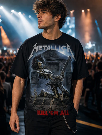 Polera Metallica Kill Em All Thrash Metal Grafimax 1
