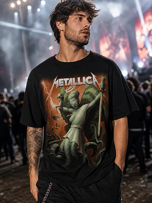Polera Metallica Lady Justice and Justice for All Thrash Metal Grafimax