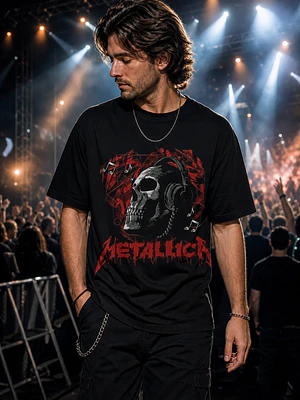 Polera Metallica logo calavera Thrash Metal Grafimax