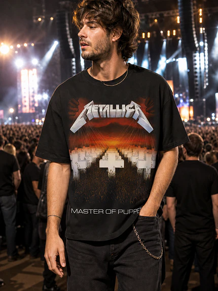 Polera Metallica Master Of Puppets Thrash Metal Grafimax 1