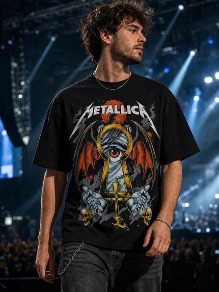 Polera Metallica arte demonio Thrash Metal Grafimax 1