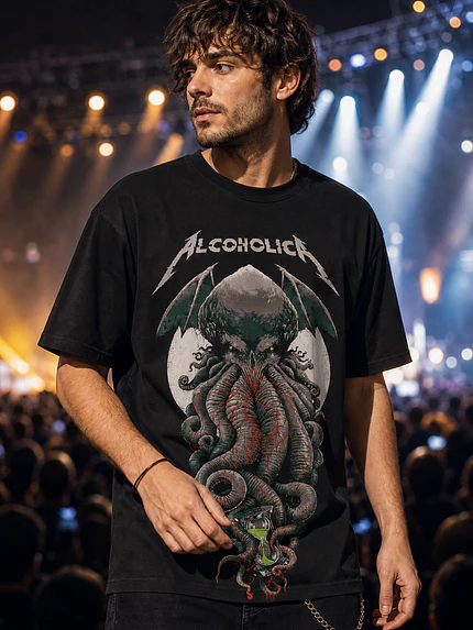 Polera Metallica Cthulhu Thrash Metal Grafimax 1