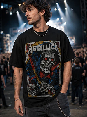 Polera Metallica ilustracion Thrash Metal Grafimax
