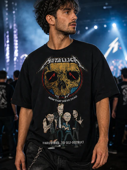 Polera Metallica miembros hardwired Thrash Metal Grafimax 1
