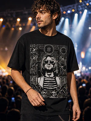 Polera Nirvana Kurt Cobain Rock Grafimax
