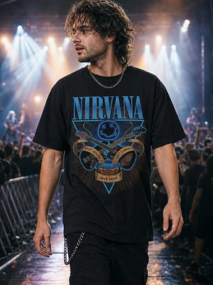 Polera Nirvana Kurt Cobain Arte Musical Grafimax