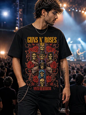 Polera Guns N Roses Appetite For Destruction 2 Rock Grafimax