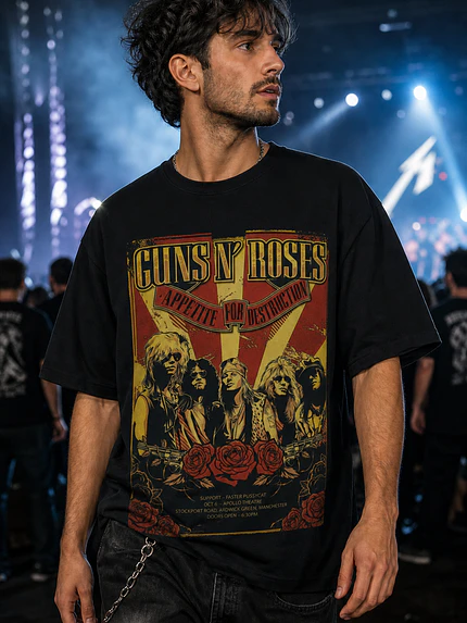 Polera Guns N Roses Appetite For Destruction Rock Grafimax 1