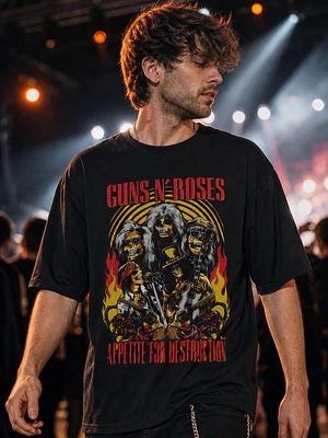 Polera Guns N Roses Appetite For Destruction Rock Grafimax